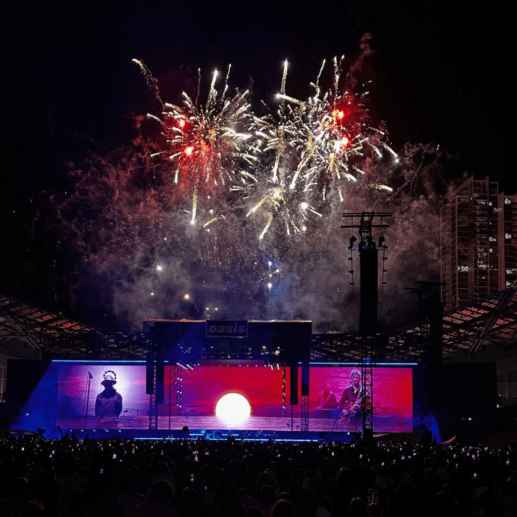 The finale of the first Sydney Oasis concert, 2025.